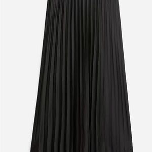 J. Crew Gwyneth Black Pleated Skirt